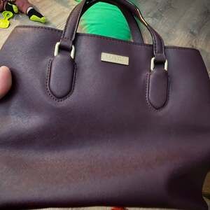 Kate Spade Laurel Way Evangelie Leather Satchel in Mahogany